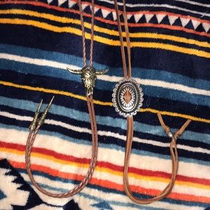 western bolo necklace bundle of 2